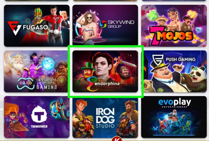 Endorphina เกมสล็อตแปลกใหม่