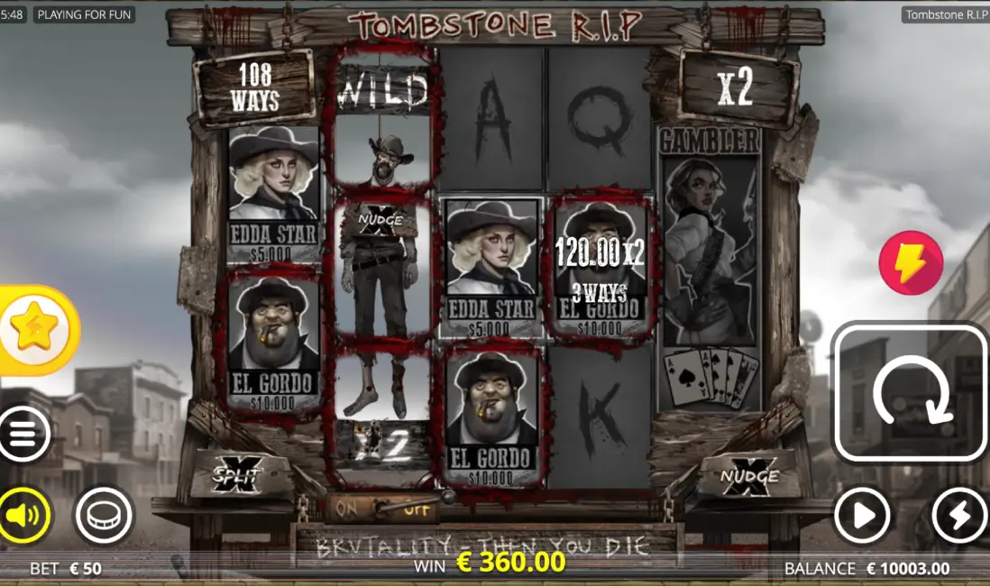 Tombstone rip สล็อตค่าย nolimit