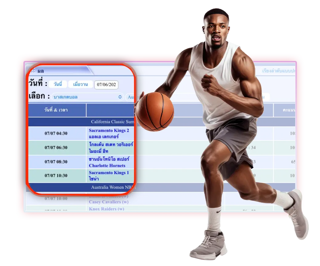 ตารางเวลาการแข่งขันbasketball