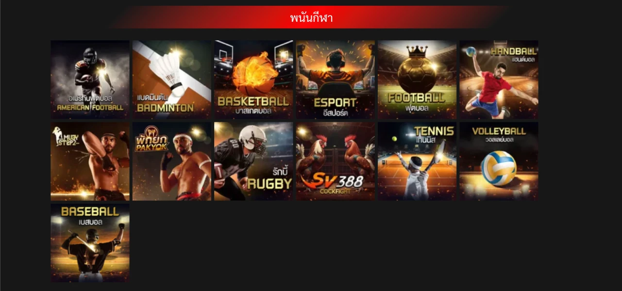 แทงบอลและกีฬาอื่นๆ